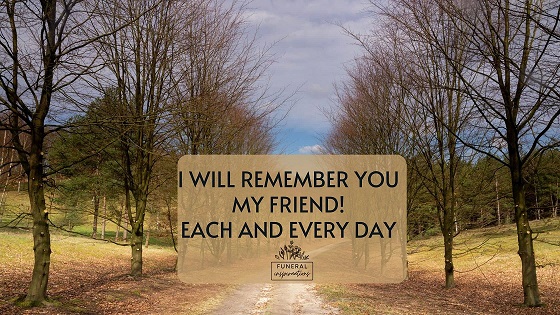 Friend Funeral Poem
