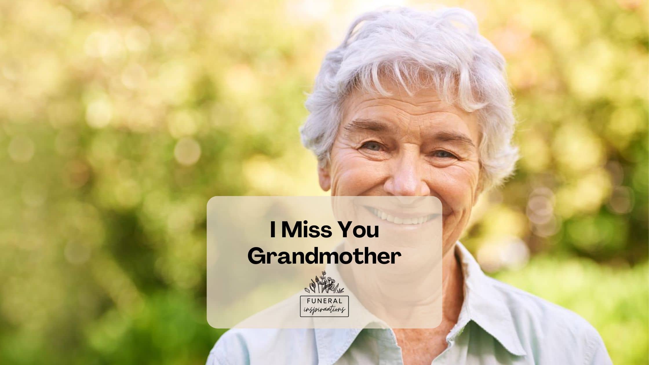 Grandmother funeral poem